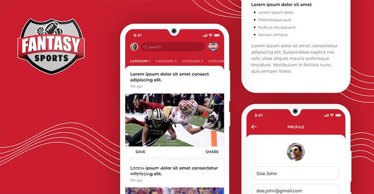 Sports news native app development with Laravel