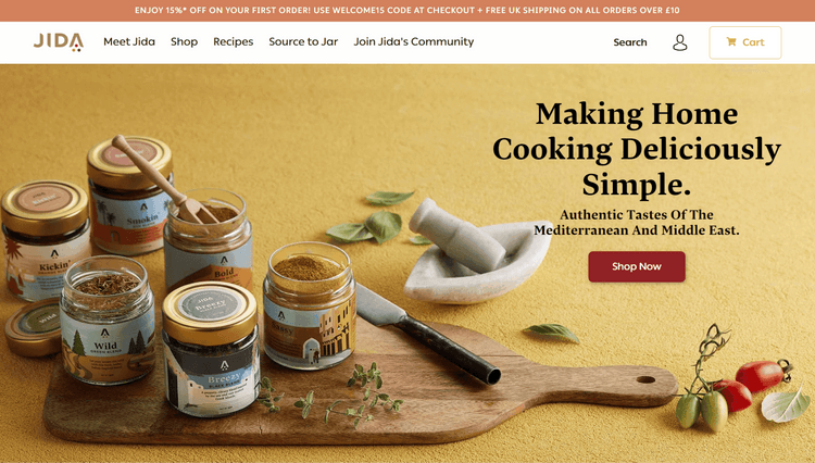 Authentic Mediterranean and Middle Eastern Flavors - Shopify Development