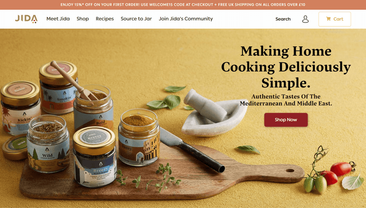 Authentic Mediterranean and Middle Eastern Flavors - Shopify Development