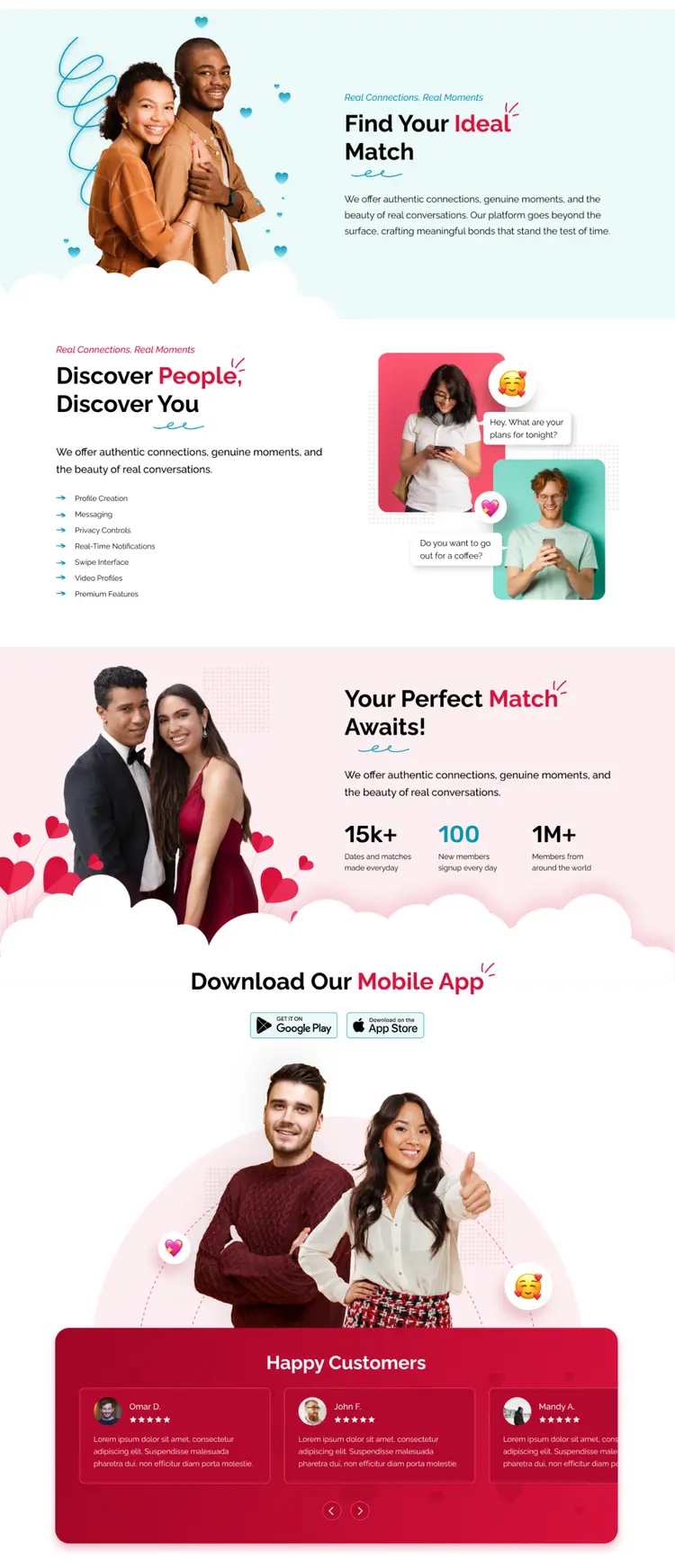 Dating Mobile Application Development - iOS and Android - FeelDLove