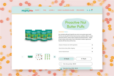Product Detail Page-Baby Food Product-Shopify Store Development
