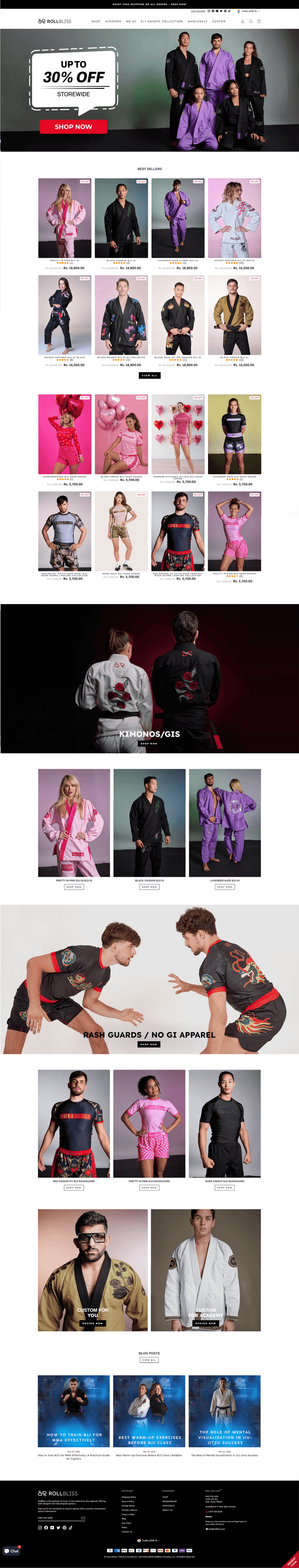 Comprehensive Shopify marketing overhaul and CRO implementation transforming RollBliss eCommerce performance