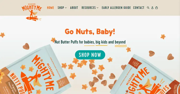 Baby Food Product-Shopify Store Development-Mission Mighty Me
