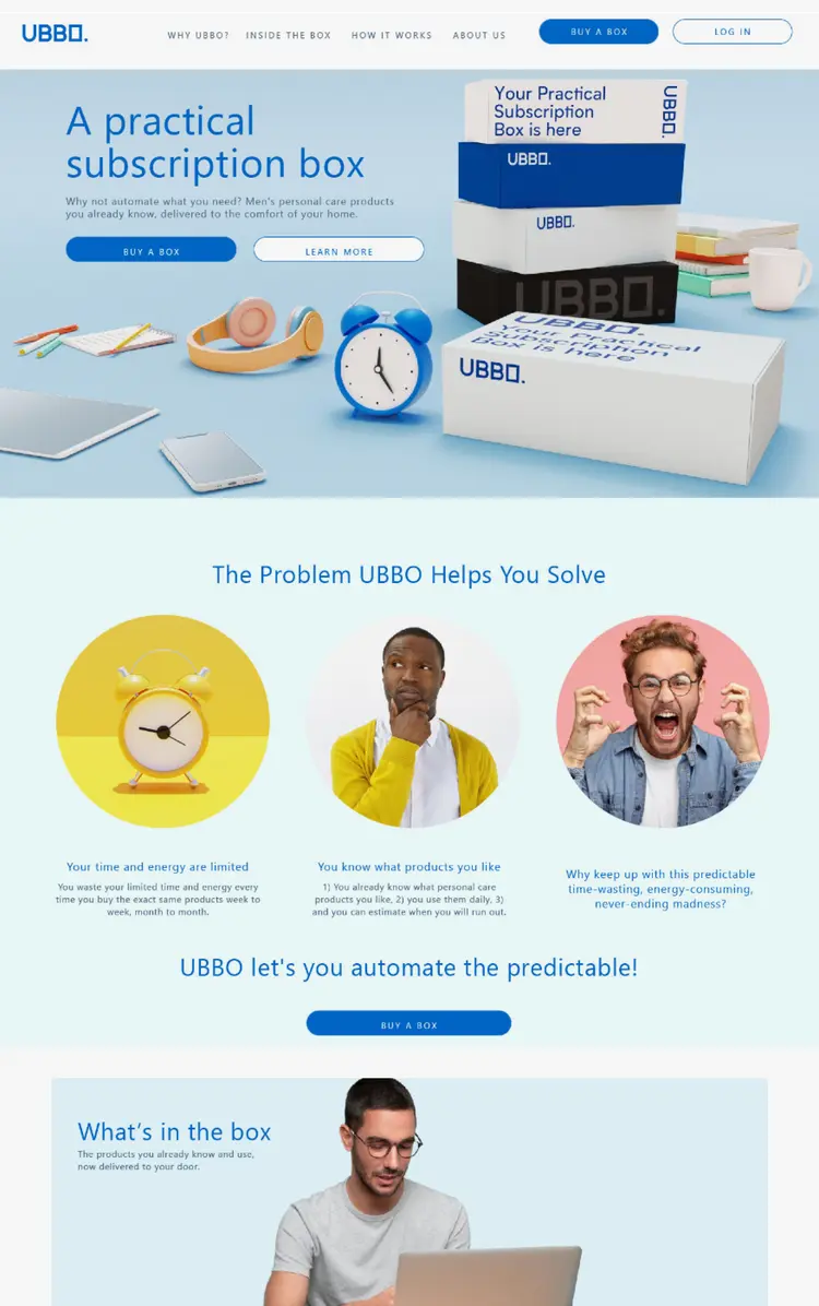 Men's Personal Care Products Store- WooCommerce Development UBBO Shop