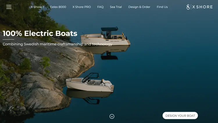 Swedish Electric Boat Company - X-shore Magento Development