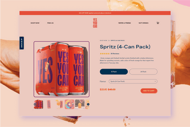 Alcohol Free Cocktail eCommerce Store Development - Yes You Can