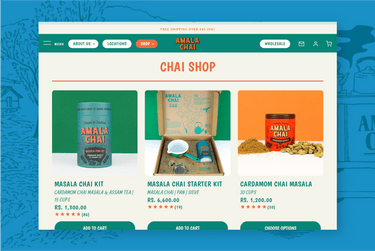 Masala Chai Shop-Shopify Development-Amala Chai