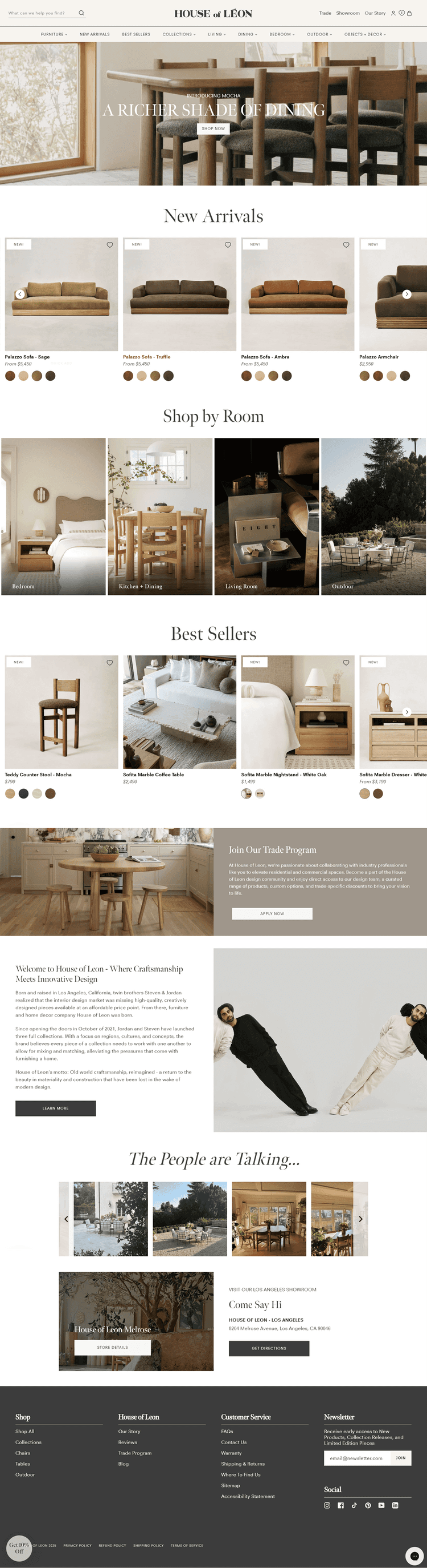 House of Leon-Architectural contrasts shape a refined, modern collection