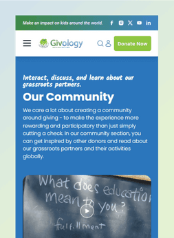 imageCustom WordPress Theme - Givology