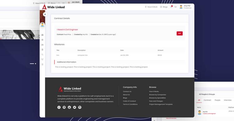 Wide Linked - Upwork-like Bidding Portal