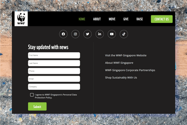 Newsletter Management-WordPress Development-WWF Singapore