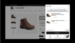 XLFeet carries 50+ footwear brands including boots, shoes, sandals, slippers, skates, and specialty items that people with big feet traditionally couldn't find in popular style