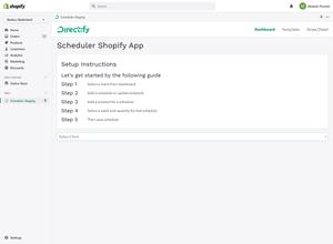 Select the client - Directify Shopify App